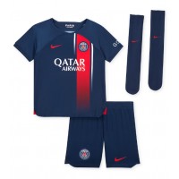 Camisa de time de futebol Paris Saint-Germain Ousmane Dembele #10 Replicas 1º Equipamento Infantil 2023-24 Manga Curta (+ Calças curtas)